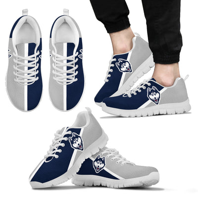 Dynamic Aparted Colours Beautiful Logo Connecticut Huskies Sneakers