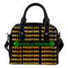 Colorful Nashville Predators Stunning Letters Shoulder Handbags