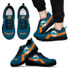 Miami Dolphins Line Logo Sneakers