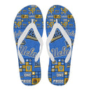 Colorful Pride Flag UCLA Bruins Flip Flops