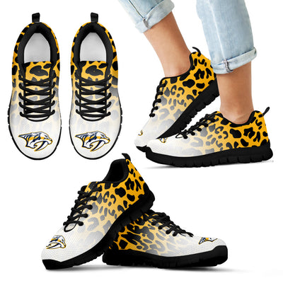 Beautiful Nashville Predators Sneakers Leopard Pattern Awesome