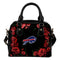 Valentine Rose With Thorns Buffalo Bills Shoulder Handbags