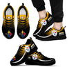 Mystery Straight Line Up Pittsburgh Steelers Sneakers