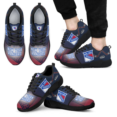 Awesome New York Rangers Running Sneakers For Hockey Fan