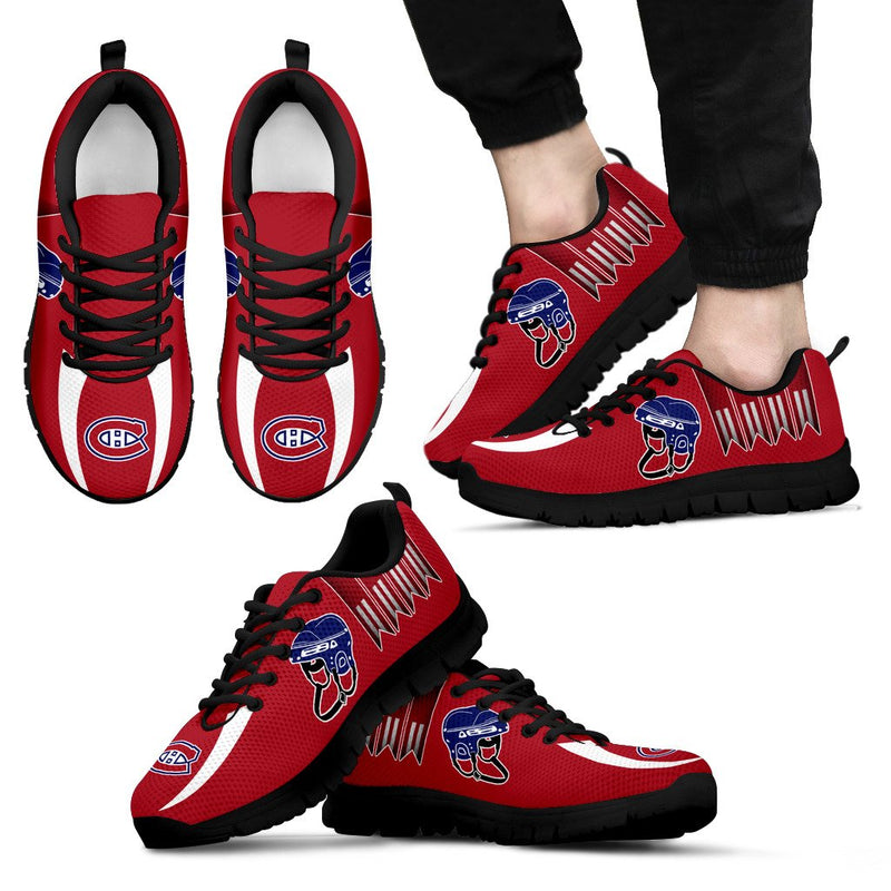 Vintage Four Flags With Streaks Montreal Canadiens Sneakers