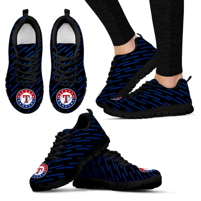 Marvelous Striped Stunning Logo Texas Rangers Sneakers