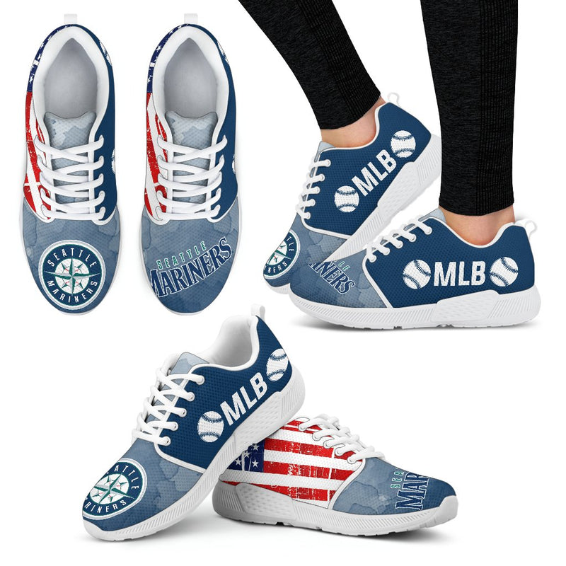 Simple Fashion Seattle Mariners Shoes Athletic Sneakers
