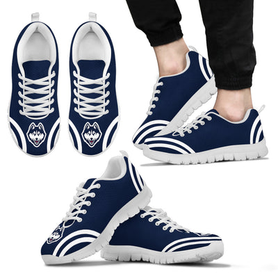 Lovely Curves Stunning Logo Icon Connecticut Huskies Sneakers