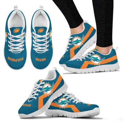 Miami Dolphins Line Logo Sneakers