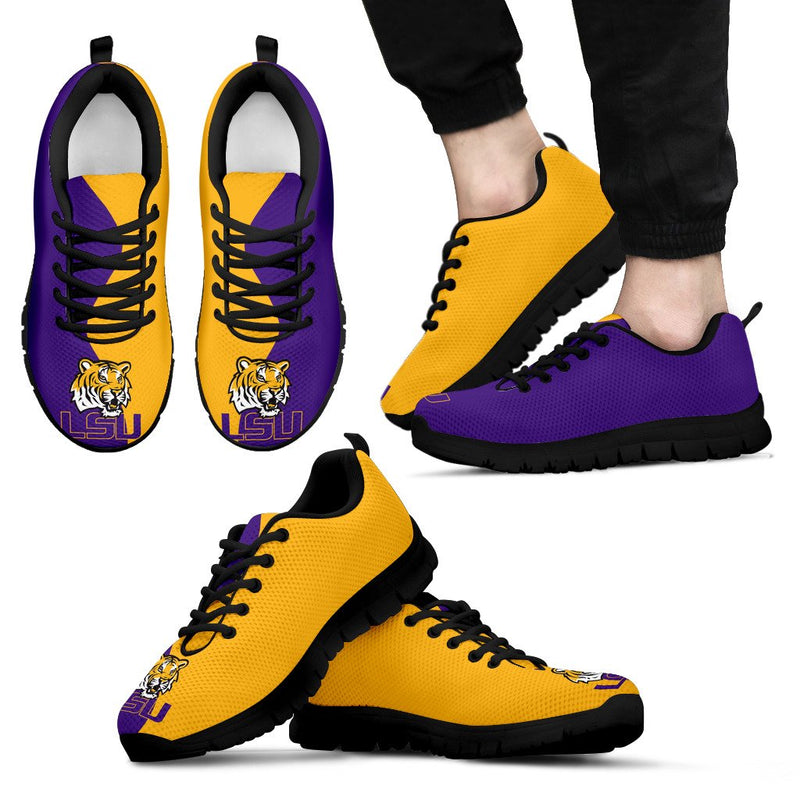 Two Colors Trending Lovely LSU Tigers Sneakers