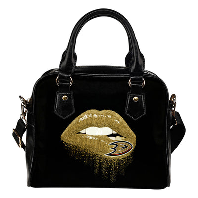 Beautiful Lips Elegant Logo Anaheim Ducks Shoulder Handbags