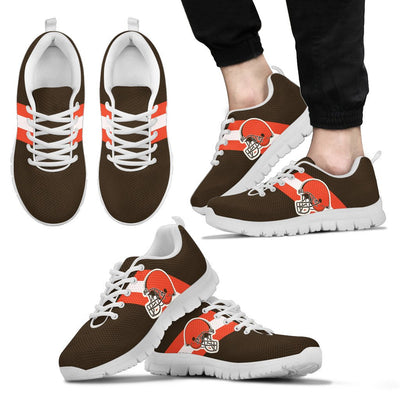 Three Colors Vertical Cleveland Browns Sneakers