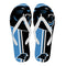 Great Carolina Panthers Fan Gift Two Main Colors Flip Flops