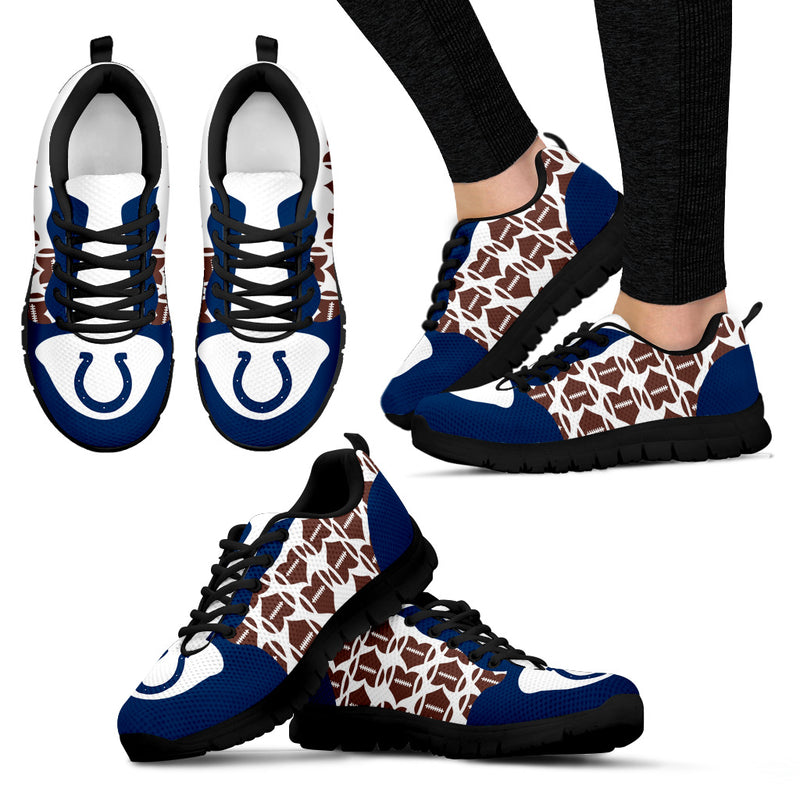 Great Football Love Frame Indianapolis Colts Sneakers