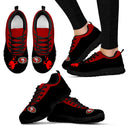 Cute Cupid Angel Background San Francisco 49ers Sneakers