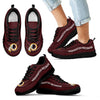 Wave Red Floating Pattern Washington Redskins Sneakers