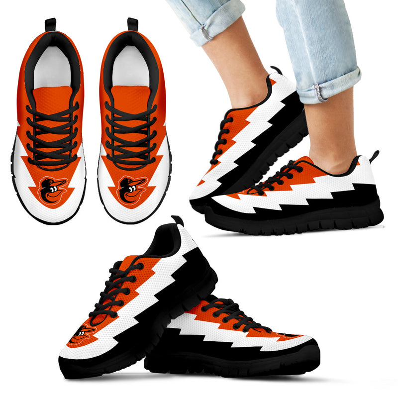 Pretty Cute Baltimore Orioles Sneakers Jagged Saws Creative Draw