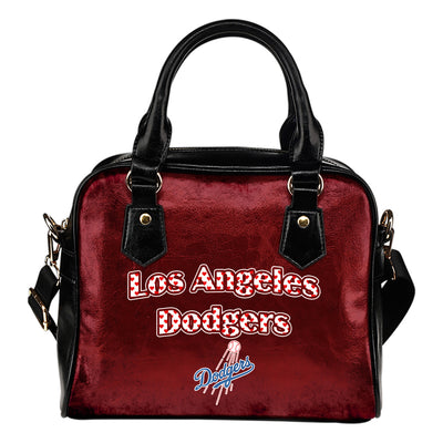 Love Icon Mix Los Angeles Dodgers Logo Meaningful Shoulder Handbags