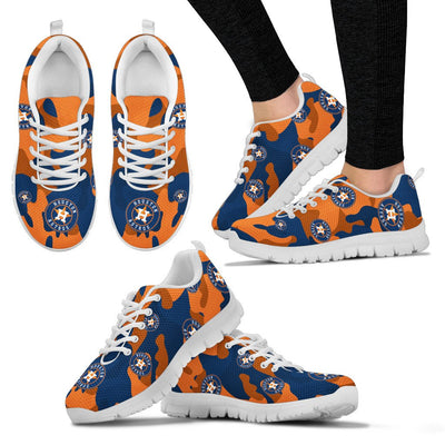 Houston Astros Cotton Camouflage Fabric Military Solider Style Sneakers