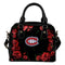 Valentine Rose With Thorns Montreal Canadiens Shoulder Handbags