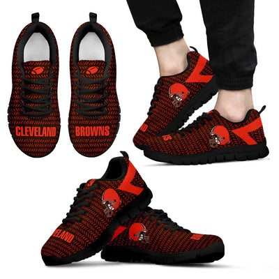 Pattern Logo Slide In Line Cleveland Browns Sneakers