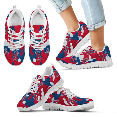 Los Angeles Angels Cotton Camouflage Fabric Military Solider Style Sneakers