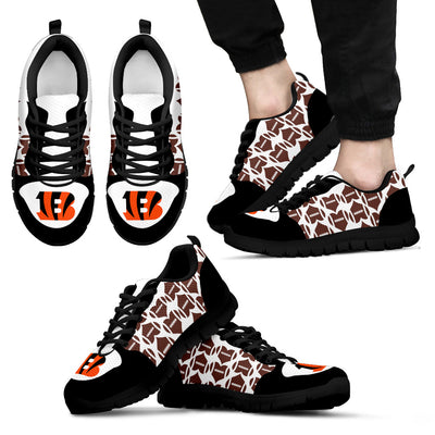 Great Football Love Frame Cincinnati Bengals Sneakers