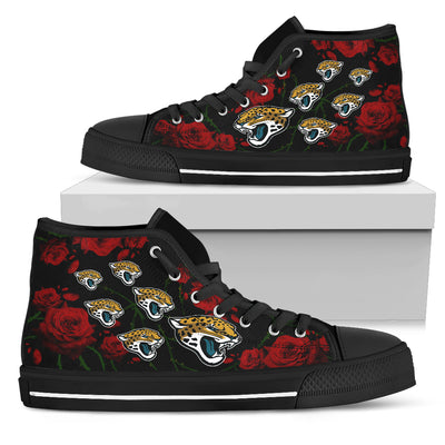 Lovely Rose Thorn Incredible Jacksonville Jaguars High Top Shoes