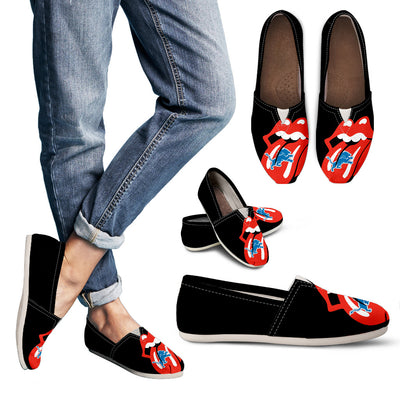 Hot Sexy Lip Valentine Romantic Logo Detroit Lions Casual Shoes