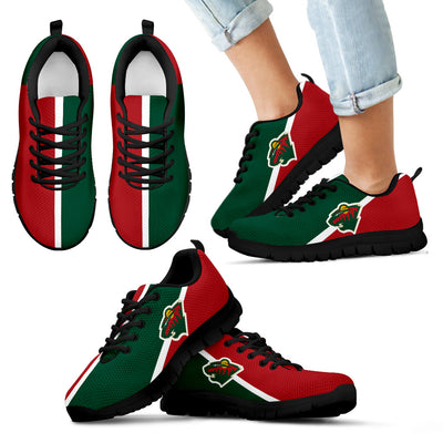 Dynamic Aparted Colours Beautiful Logo Minnesota Wild Sneakers