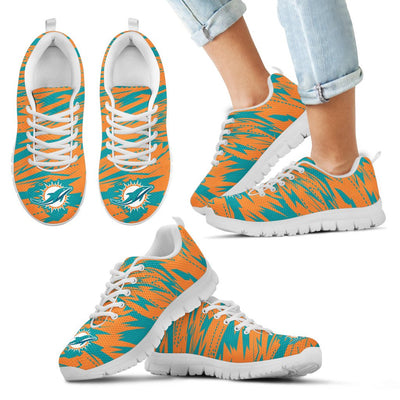 Brush Strong Cracking Comfortable Miami Dolphins Sneakers