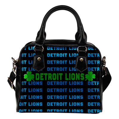 Colorful Detroit Lions Stunning Letters Shoulder Handbags