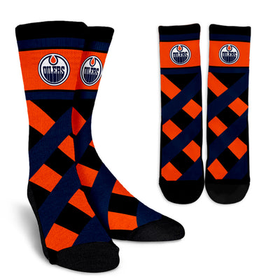 Sports Highly Dynamic Beautiful Edmonton Oilers Crew Socks