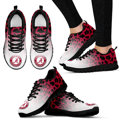 Leopard Pattern Awesome Alabama Crimson Tide Sneakers