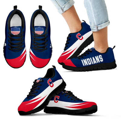 Awesome Gift Logo Cleveland Indians Sneakers