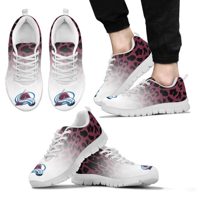 Beautiful Colorado Avalanche Sneakers Leopard Pattern Awesome