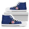 Perfect Cross Color Absolutely Nice Chicago Cubs High Top Shoes