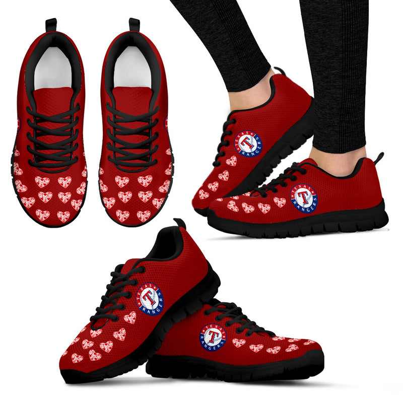 Love Extreme Emotion Pretty Logo Texas Rangers Sneakers