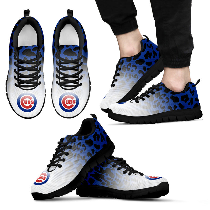Leopard Pattern Awesome Chicago Cubs Sneakers