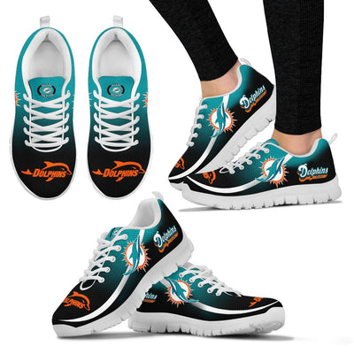 Mystery Straight Line Up Miami Dolphins Sneakers