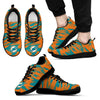 Brush Strong Cracking Comfortable Miami Dolphins Sneakers