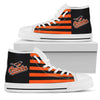 American Flag Baltimore Orioles High Top Shoes