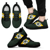 Three Colors Vertical Green Bay Packers Sneakers