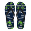 Pride Flag Seattle Seahawks Flip Flops