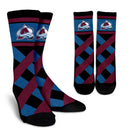Sports Highly Dynamic Beautiful Colorado Avalanche Crew Socks