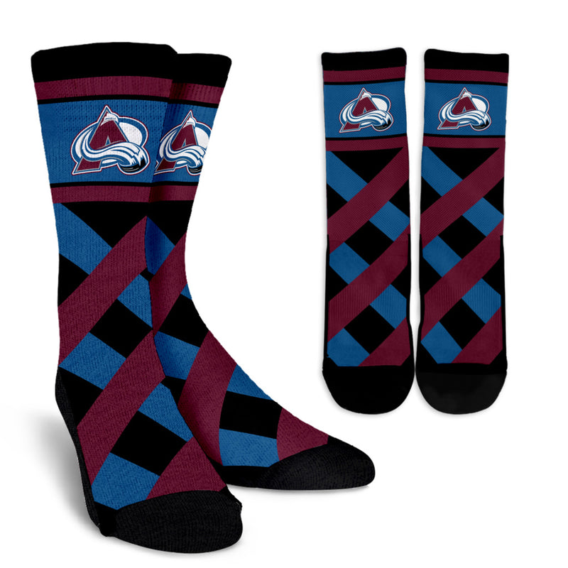Sports Highly Dynamic Beautiful Colorado Avalanche Crew Socks