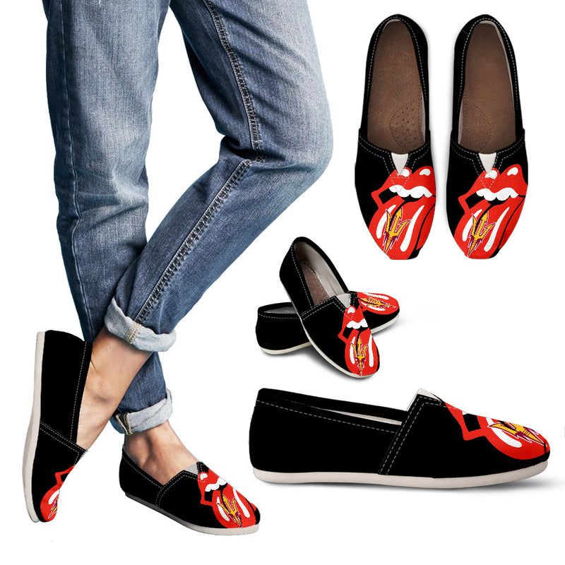 Hot Sexy Lip Valentine Romantic Logo Arizona State Sun Devils Casual Shoes