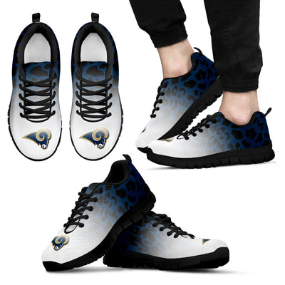 Leopard Pattern Awesome Los Angeles Rams Sneakers