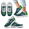 Pattern Logo Slide In Line Seattle Seahawks Sneakers