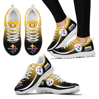 Mystery Straight Line Up Pittsburgh Steelers Sneakers